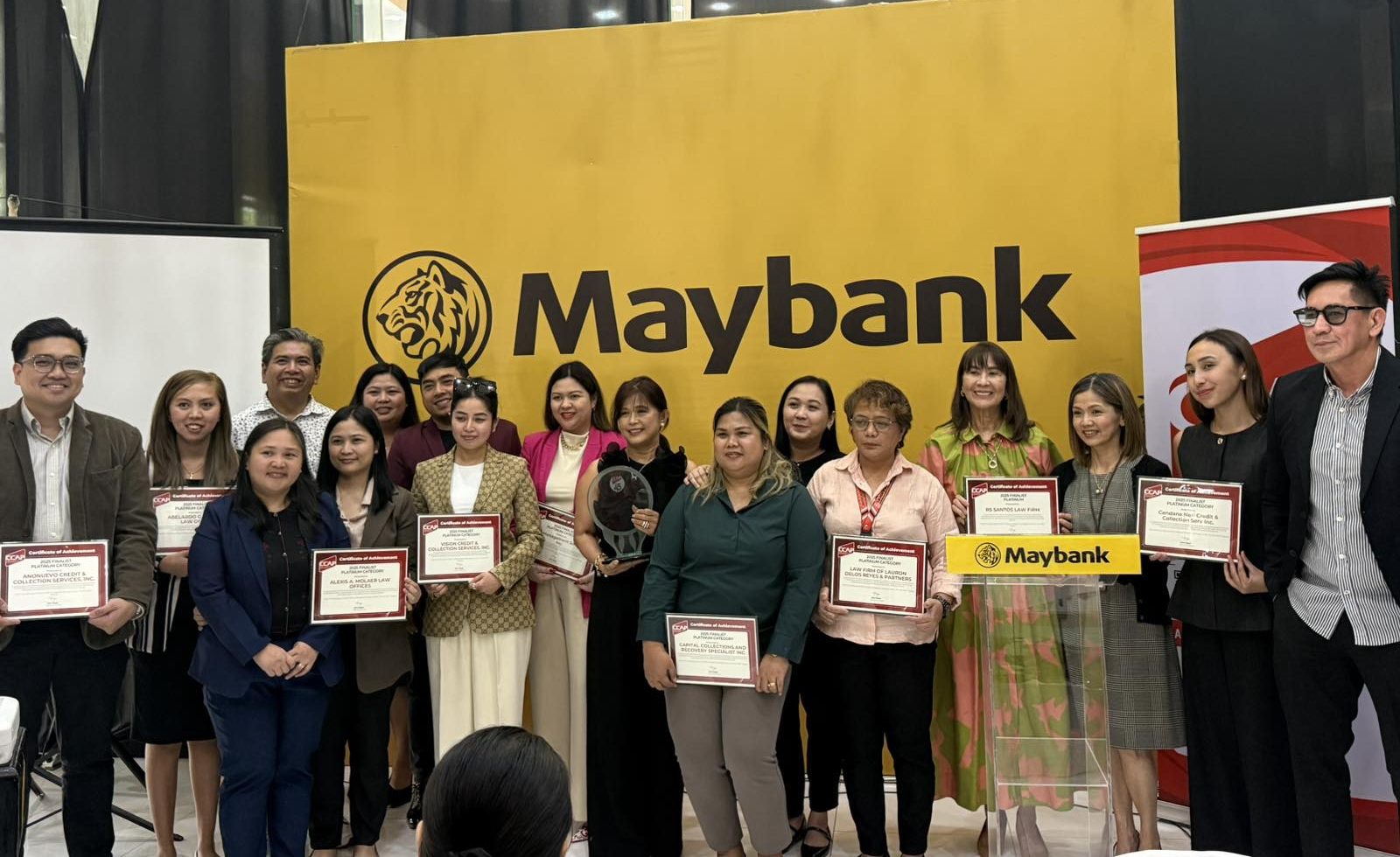 Receivers and Liquidators, Inc. Earns Prestigious Platinum Top 1 Award from Credit Card Association of the Philippines